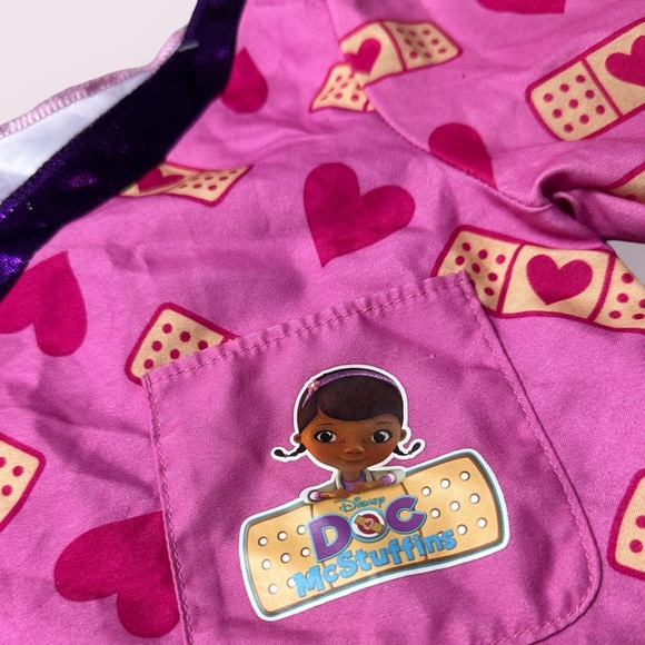 Girls Disney Just Play Doc McStuffins Costume Dress Up Outfit Size 4-6X - Picture 8 of 9